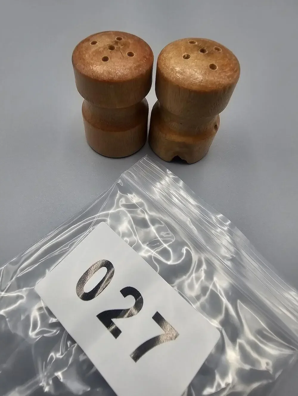 Wooden Salt and Pepper Shakers Set